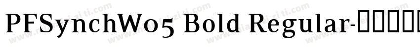 PFSynchW05 Bold Regular字体转换